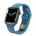 English Letters Silicone Watch Band For Apple Watch Series 8&7 41mm / SE 2&6&SE&5&4 40mm / 3&2&1 38mm. 