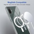 Samsung Galaxy A06/F06/M06 Case Clear Magnetic Compatible with Magsafe, Thin Slim Transparent Non Yellowing, Hybird Soft Silicone Bumper & Hard Plastic Protective Cover. 
