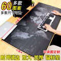 Cross-border game scenery table mat world map thickened edging desk mat waterproof washable mouse pad. 