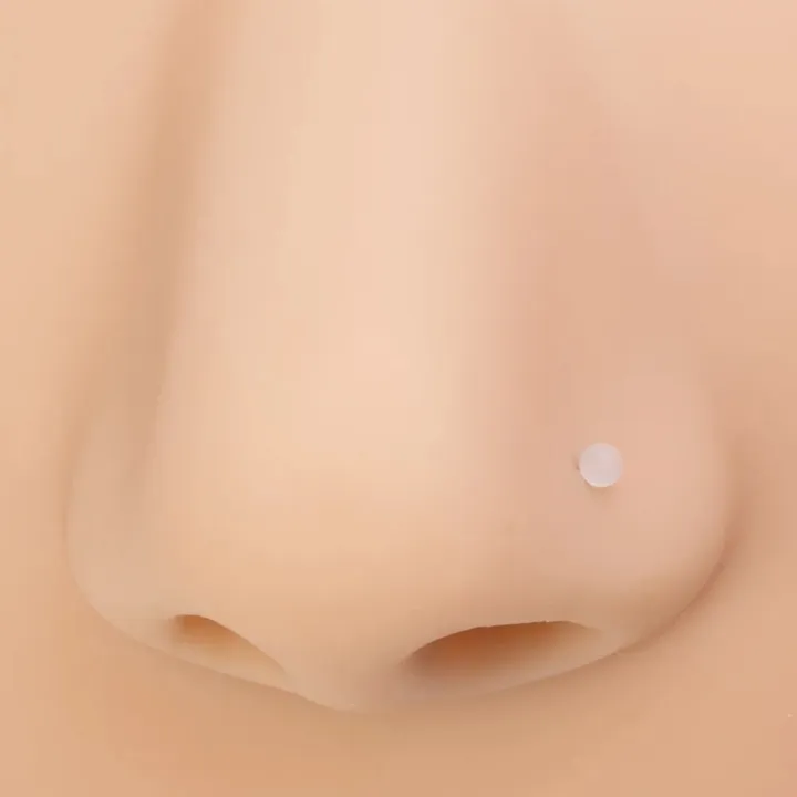 10-100PCS%2020G%20Clear%20Bioflex%20Nose%20Bone%20Ring%20Stud%20Retainer%20for%20Women%20Acrylic%20Nostril%20Piercing%20Pin%20Body%20Jewelry%202mm%20Flat%20Ball%20Top%20-%20Image%202