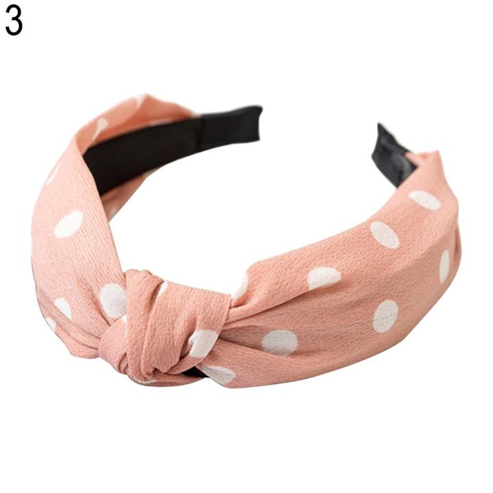 %E3%80%90Hey%20my%20home%E3%80%91Polka%20Women's%20Cloth%20Hairband%20Headband%20-%20Image%204