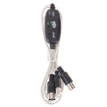 USB IN-OUT MIDI Interface Cable Converter to PC Music Keyboard Adapter Cord Demoo.