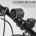 Waterproof Bicycle Alarm Electric Warning Bell Loud Horn - Black. 
