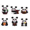 Compatible with LEGO series particle building blocks high difficulty adult and child giant panda three dimensional assembly toys. 