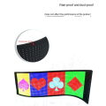 Car LED Screen Signage Flexible Display Scrolling Information Advertising Light Board Rear Window Animation Panel,A Parts Accessories.