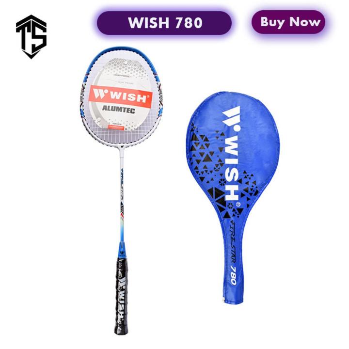 Wish-780 Badminton Racket - Blue/Orange/Red/Green - Play Badminton In Style With The Wish-780 Racket