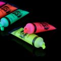 6/24pcs Body Art Paint Neon Fluorescent Party Festival Halloween Cosplay Makeup Party Tools Kids Face Paint UV Glow Painting.