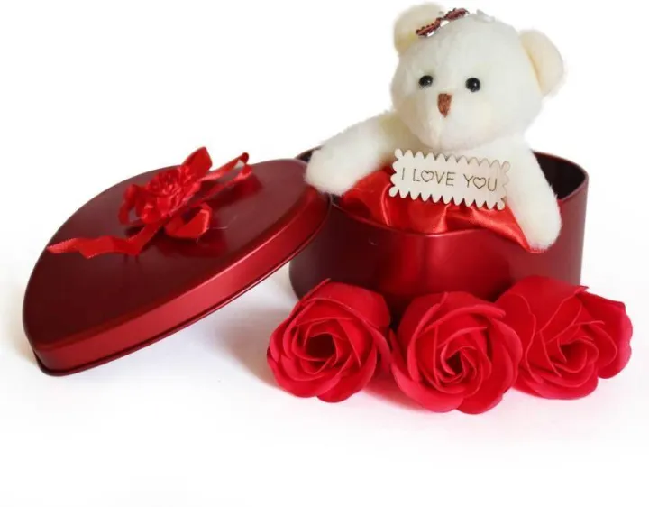 Heart%20Shaped%20Box%20Best%20Gift%20For%20Valentine,%20Red%20Scented%20Rose%20Soap%20Flower%20Petals%20&%20Soft%20Teddy%20Bear-%20Red%20Colour%20-Multi-Color%20-%20Gift%20Box%20-%20Image%204