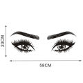 Fashion Girls Lash Brows Eyes Wall Stickers Living Room Decoration Decals for Furniture Sticker Decoration Eyebrows Store Decor. 