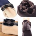 Men Thicken Fleece Sock Winter Warm Boat Socks Non Slip Elastic Indoor Floor Socks Slipper Fleece Bed Sock Non Slip Slipper Sock. 