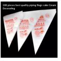 100pcs Plastic Piping Bags Cake Cream Decorating. 