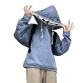 Sweatshirts For Women Shark Hoodie Long Sleeve Blue Kawaii Shark Shape Hooded Pullover Sweatshirts Graphic Sweatshirts Women KEEMEEUYZO.