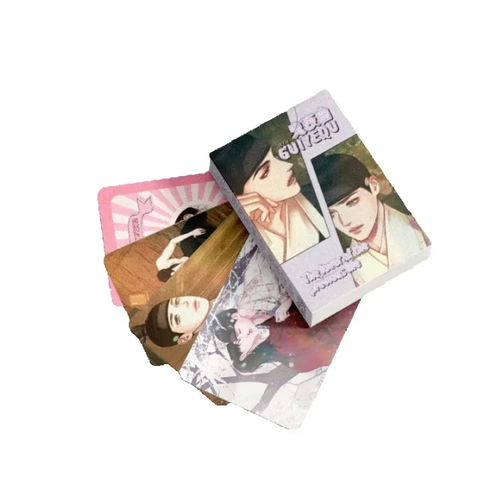 55%20Pcs/Set%20Korean%20Manhwa%20The%20Ghosts%20Nocturne%20Laser%20Lomo%20Card%20Jaesgin%20Nok%20Comic%20Character%203%20Inch%20Photocard%20Cosplay%20Gift%20-%20Image%206