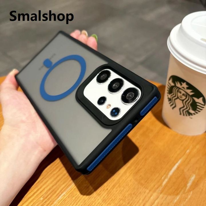 Smalshop%20For%20Magsafe%20Fashion%20Slim%20Matte%20Liquid%20PC%20Magnetic%20Wireless%20Charging%20Case%20For%20Samsung%20Galaxy%20S25%20S24%20S23%20S22%20Ultra%20Plus%20Cover%20-%20Image%203