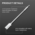 3.5mm Male to Type C Female Audio Cable Cord, Analog Audio Jack Headphone Audio Adapter for MP3 Player,Laptop,Tablets.