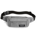 Multifunctional waist bag men's nylon cloth sports running mobile phone belt bag women's work site wear-resistant shoulder bag. 