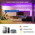RGB LED Light Strip Smart WIFI/Voice/Bluetooth/APP/Remote Control SMD5050 30leds/m USB DC5V Bedroom Game Room Ambient Decor Lamp. 