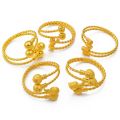Anniyo Gold Color Ethiopian Bangle for Women Arab Dubai Bracelet Jewelry African Accessories New #100406.