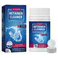 100pcs Retainer Cleaner Tablets Universal Compatibility Quick Easy To Use for Clear Aligners Mouth Night Guard. 