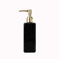 Lightweight Liquid soap dispenser Eco-friendly Leak-proof Transparent Refillable pump bottle Square bathroom accessory for.