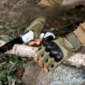 High quality half finger Military Grade tactical Hand Gloves for biker - Black and Army green.