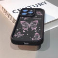 NIS Retro Pink Butterfly Phone Case for Xiaomi Redmi Note 13 12 11 Pro Plus 12S 11S 10S 10 9 9S 8 12C 13C Silicone Back Cover. 