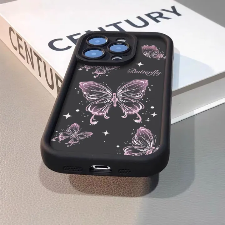 NIS%20Retro%20Pink%20Butterfly%20Phone%20Case%20for%20Xiaomi%20Redmi%20Note%2013%2012%2011%20Pro%20Plus%2012S%2011S%2010S%2010%209%209S%208%2012C%2013C%20Silicone%20Back%20Cover%20-%20Image%202