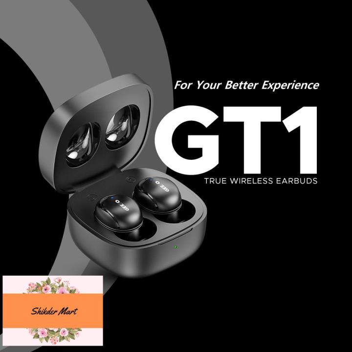 TWS Best Wireless Earbud Geeoo GT-1 Bluetooth Earphone Wireless  Headset With Microphone-Black