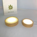 Round Wooden LED Night Light Base Decorative Display Stand For Crystals Glass Ball Decor. 