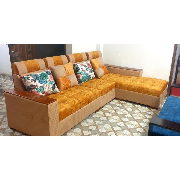 L shape sofa set
