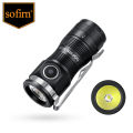 Sofirn Mini SC13 SST40 LED 1300lm Tactical 18350 Rechargeable Flashlight 6000K Keychain Emergency Torch Led Light with Magnetic. 