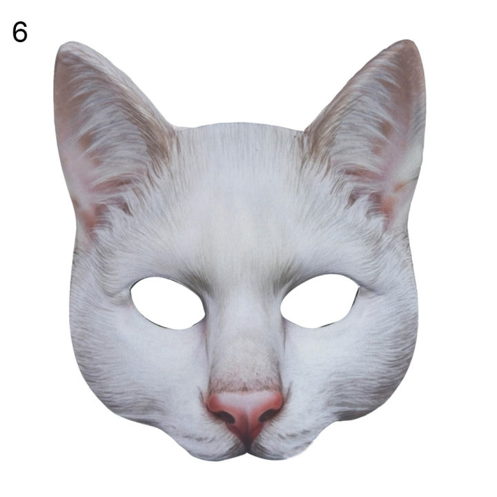 %EF%BC%88New%EF%BC%89Lifelike%20Cat%20Half%20Face%20Cover%20Maquerade%20Halloween%20Coplay%20Party%20Carnival%20Prop%20-%20Image%202