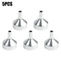 5Pcs Mini Stainless Steel Funnel Kitchen Oil Liquid Funnel With Detachable Filter Wide Mouth Funnel for Canning Kitchen Tools. 