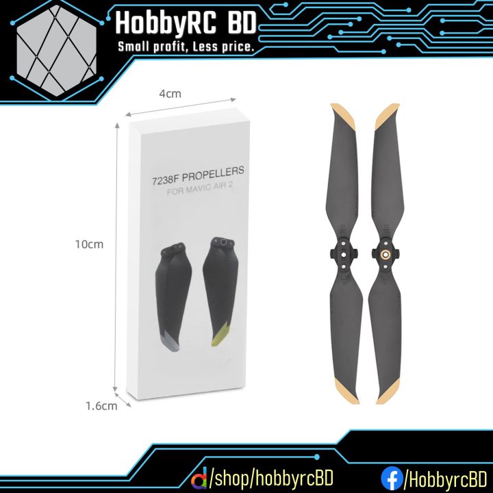 DJI Mavic Air 2/2S Replacement Low-Noise Quick-Release Propeller