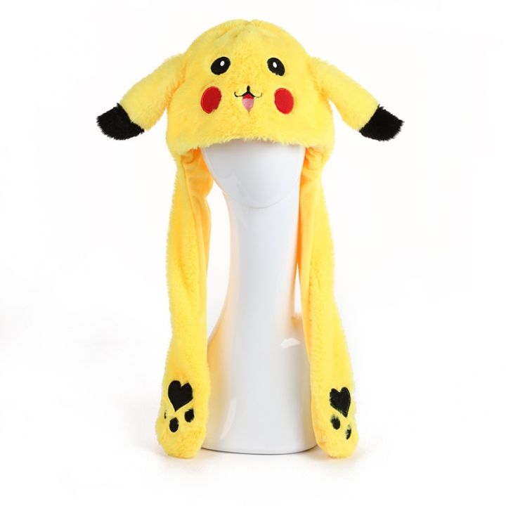 Anime%20Pokemon%20Pikachu%20Women%20Hat%20Beanie%20Can%20Moving%20Bunny%20Ears%20Hat%20with%20Shine%20Earflap%20Movable%20Ears%20Casual%20Animal%20Cap%20Beanies%20Gift%20-%20Image%205