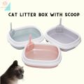 Litter box with Scoop. 