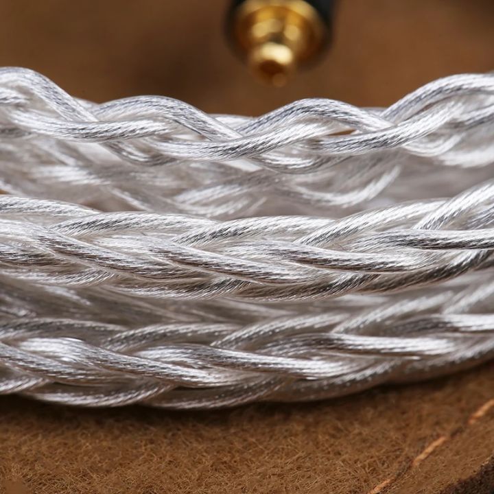 OPENHEART%208%20Core%20Silver%20Plated%20Copper%20Replace%20Earphone%20Cable%203.5mm/2.5mm/4.4mm%20MMCX/0.78%202Pin/QDC%20Balance%20Upgrade%20Cable%20-%20Image%202