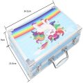 145 Pcs Art Set Box & Drawing Kit with Crayons, Oil Pastels, Colored Pencil Deluxe Gift Art. 