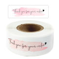 1Roll/120Pcs Thank You Stickers For Envelope Sealing Labels Stationery Supplies Handmade Wedding Gift Decoration Sticker. 