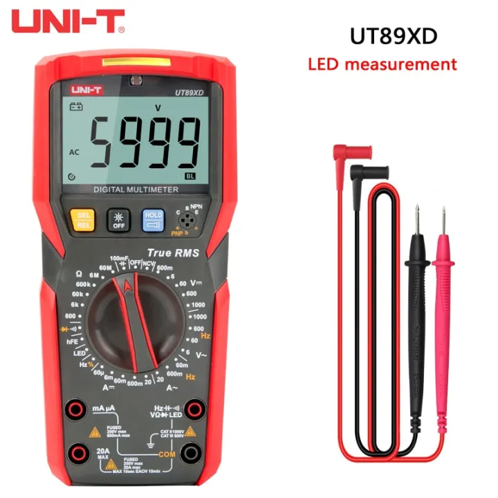 UNI-T%20Digital%20Multimeter%20UT89X%20UT89XD%20True%20RMS%2020A%20Current%201000v%20Voltmeter%20Resistance%20Capacitance%20Transistor%20LED%20Tester%20-%20Image%202
