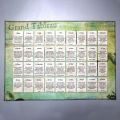 【The road to happiness Store】Grand Tableau Mat With Lenormand Card Meanings The Front Of Mat Is Printed In Color And The Back Is.