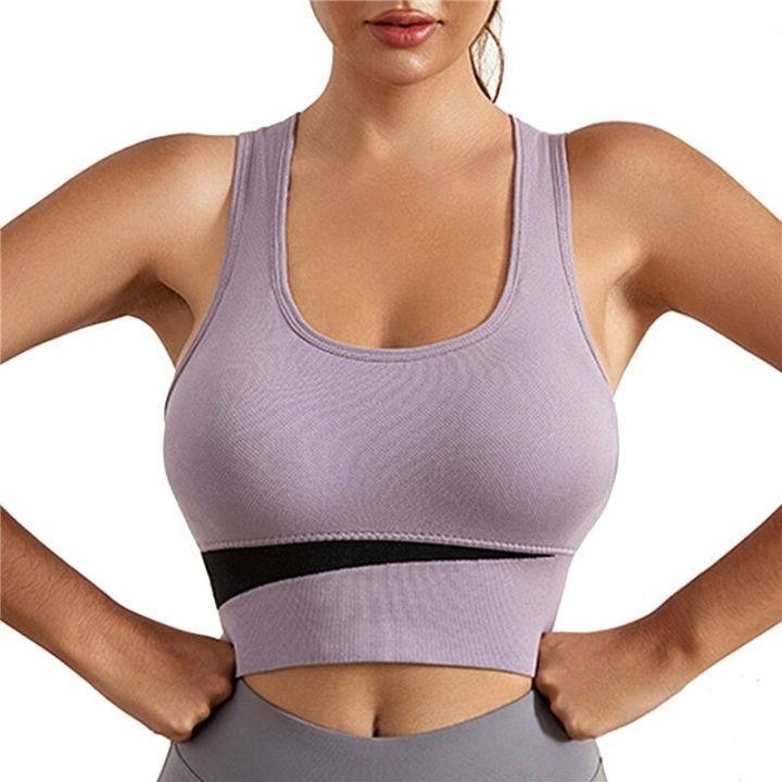 Sports%20Yoga%20Bra%20For%20Women%20Mesh%20Breathable%20Crop%20Top%20Underwear%20Push%20Up%20Gym%20Fitness%20Active%20Bras%20Seamless%20Running%20Vest%20Camisole%20-%20Image%205