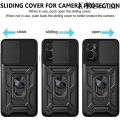 New Phone Case For VIVO X100 Pro Cover Car Foldable Metal Bracket Sliding Camera Protection Hard Shockproof for VIVO X100 Case.