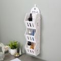 New 3 Layers Wood Storage Durable Rack Shelf Wall Hanging Organizer For Bathroom Cosmetics Makeup Storage.
