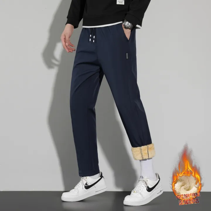 Winter%20Padded%20Fleece%20Trousers%20Men's%20Casual%20Sports%20Straight%20Trousers%20Men's%20Winter%20Lambswool%20Warm-Keeping%20Pants%20-%20Image%204