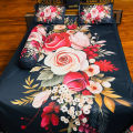 Premium King Size 3D Design Bed Sheet. 