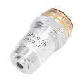 Achromatic Objective Lens, Fine Workmanship 20.2mm Interface 10X Microscope Lens for Biological Microscopes.
