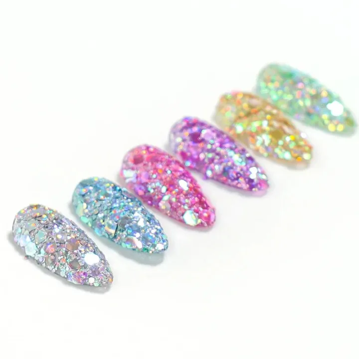 4g%20Sparkly%20Dot%20Laser%20Nail%20Art%20Glitter%20Bright%20Holographic%20Sequins%20Mirror%20Chunky%20Flakes%203D%20Mixed%20Paillette%20Manicure%20DIY%20Supplies%20-%20Image%203
