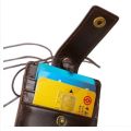 Men & Women Black Color Cow Leather Card Holder.