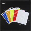 New Reflective Bike Sticker Fluorescent Motor Bicycle Reflector Bike Wheel Rim Night Safty Warning Reflector Film Cycling Decal. 